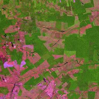 Imagem de satélite da região de Paragominas. Fonte Embrapa
